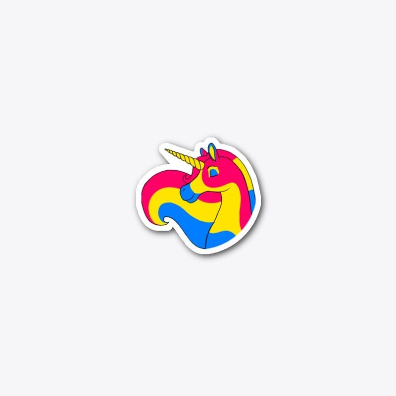 Pan Unicorn Sticker