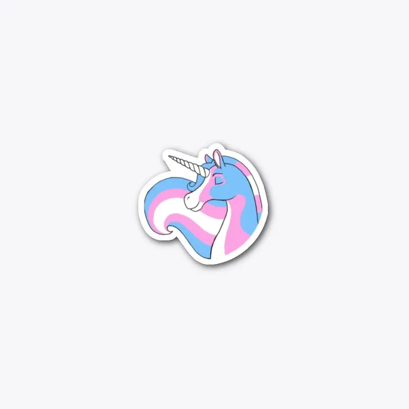 Trans Unicorn Sticker